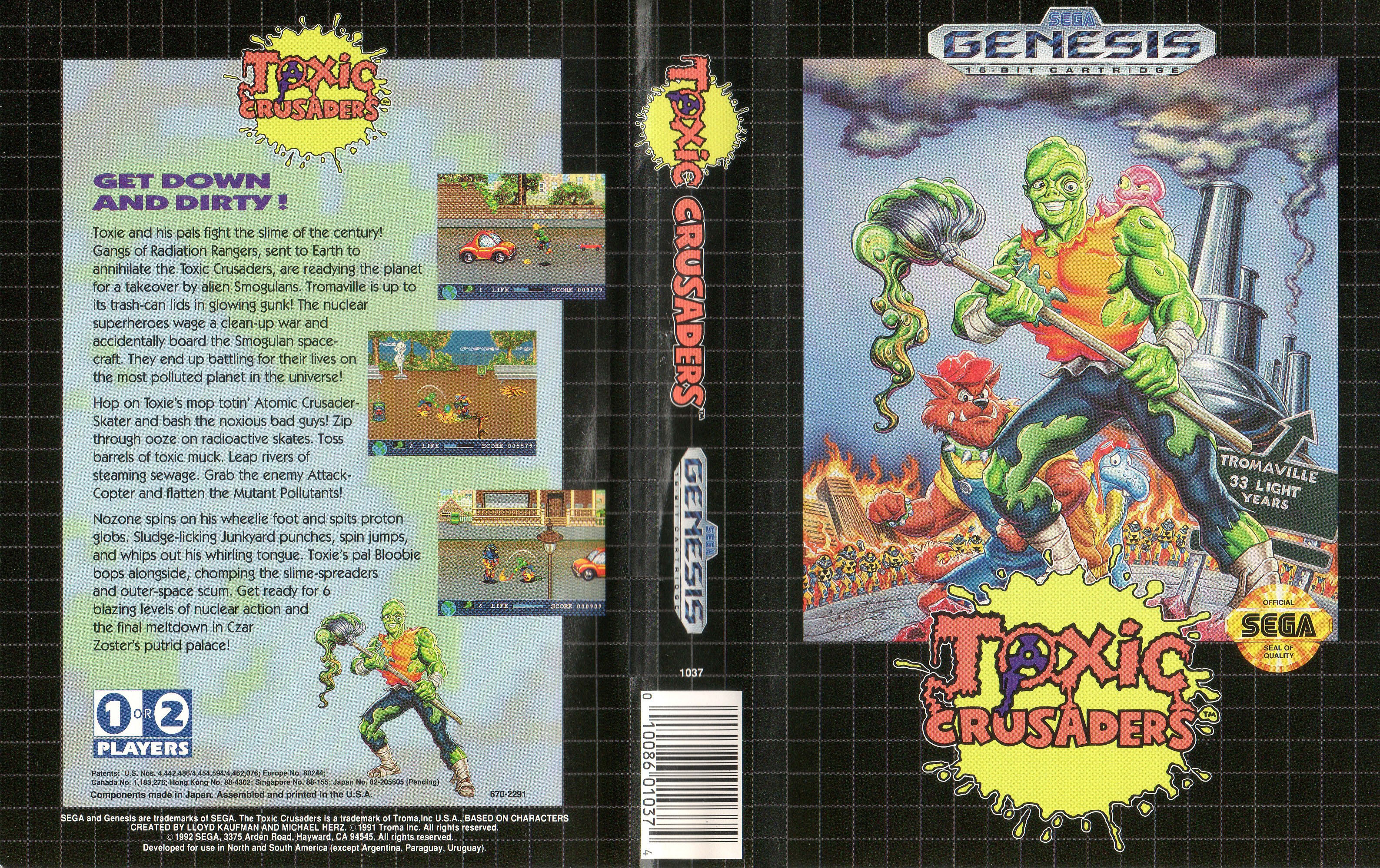 TOXIC CRUSADERS パッケージ