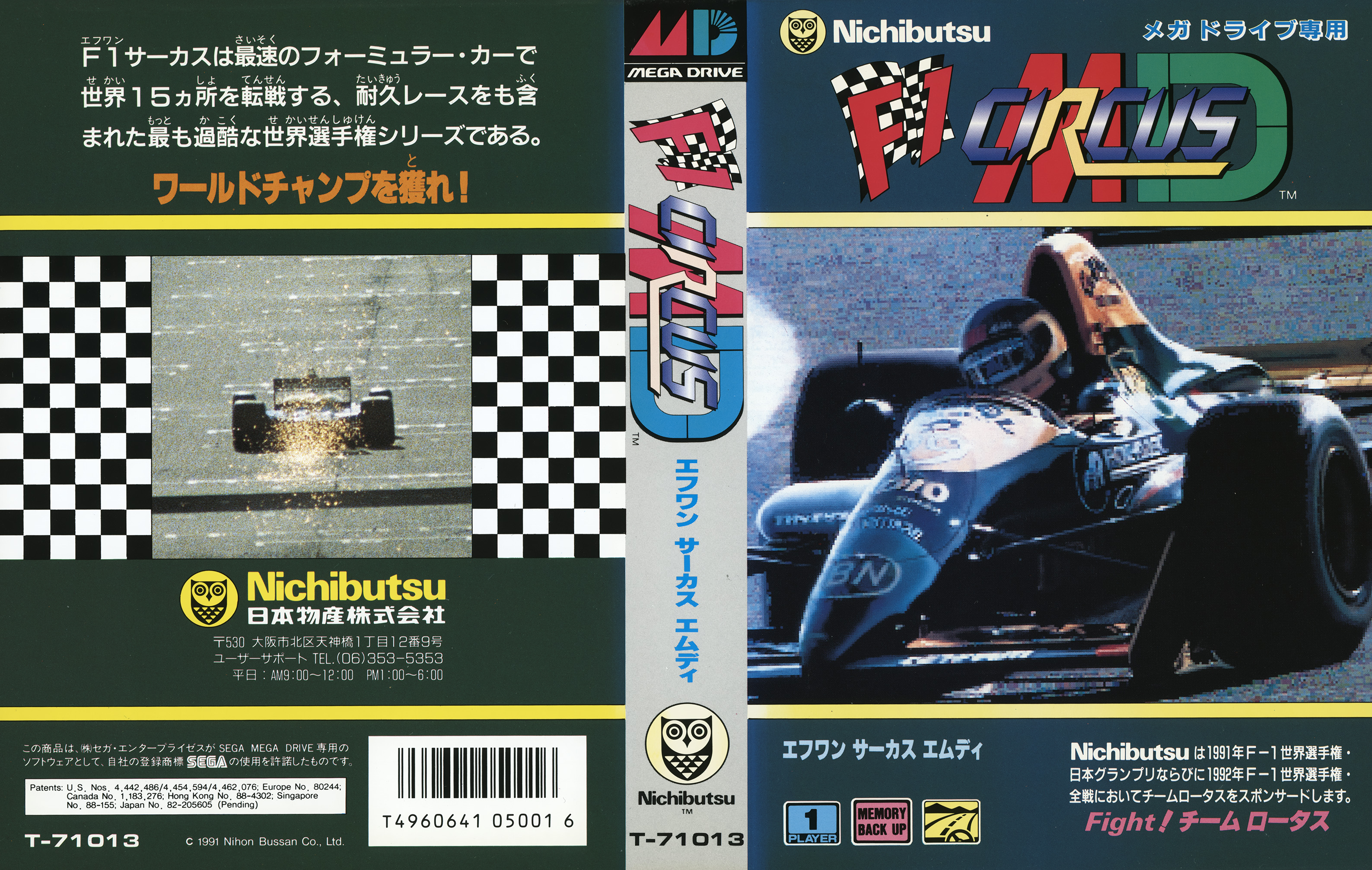 F1サーカスMD パッケージ