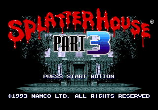 スプラッターハウス PARTII