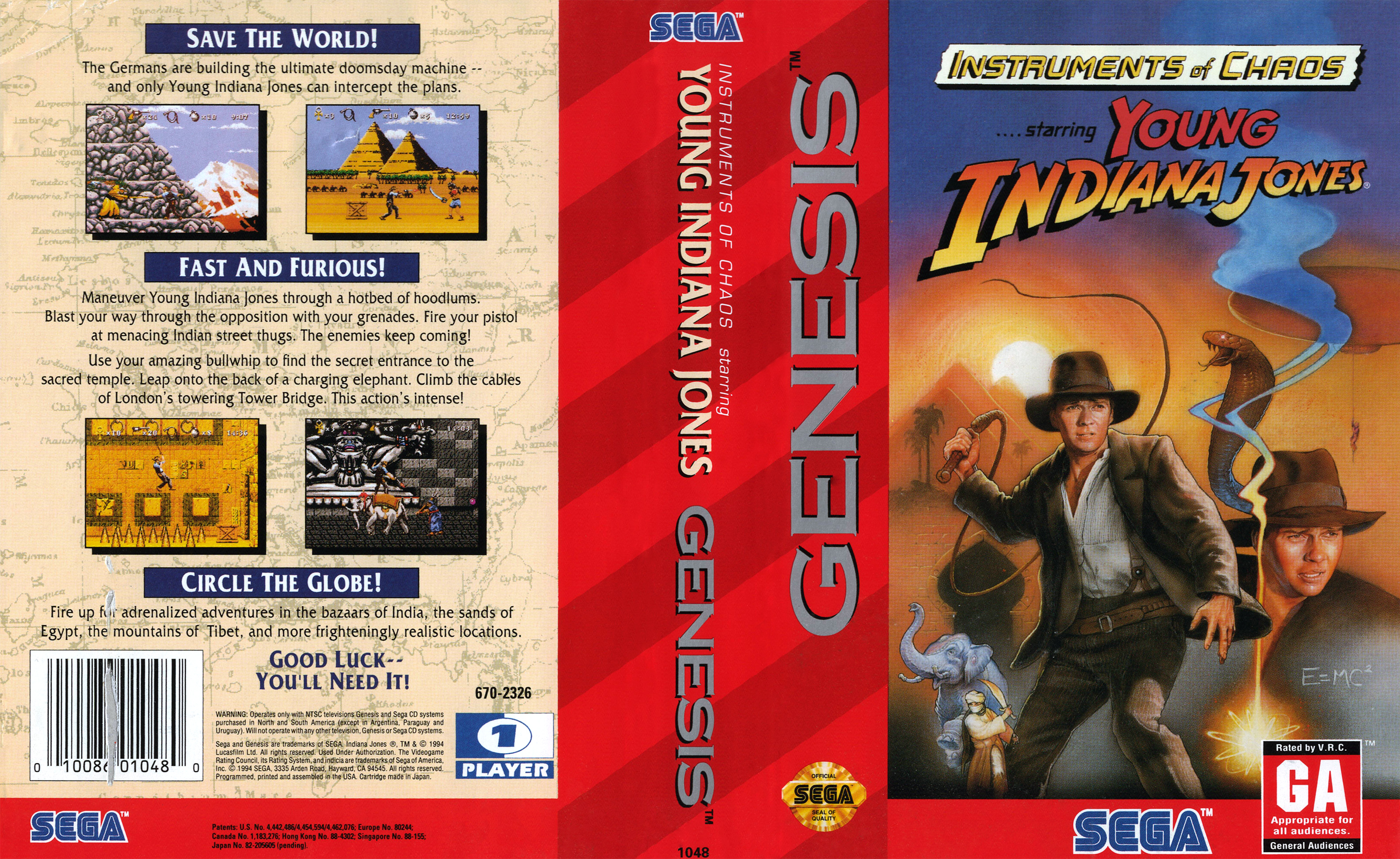 YOUNG INDIANA JONES パッケージ