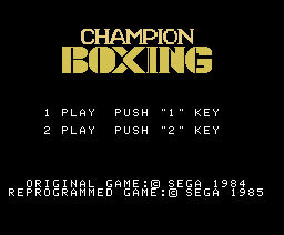 Champion Boxing