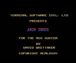 Lazy Jones