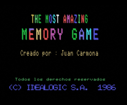 Most Amazing Memory Game, The