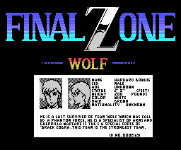 Final Zone Wolf {ROM}