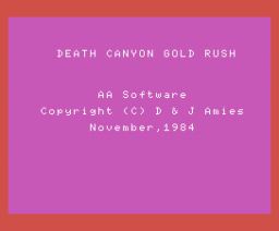 Death Canyon Gold Rush {CAS}