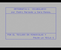 Gramática 1 - Vocabulario {CAS}