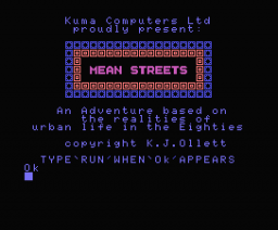 Mean Streets {CAS}