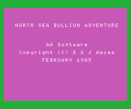 North Sea Bullion Adventure {CAS}