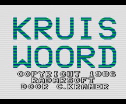 Kruiswoord Generator