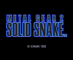 メタルギア2 ソリッドスネーク