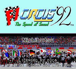 F-1 CIRCUS'92